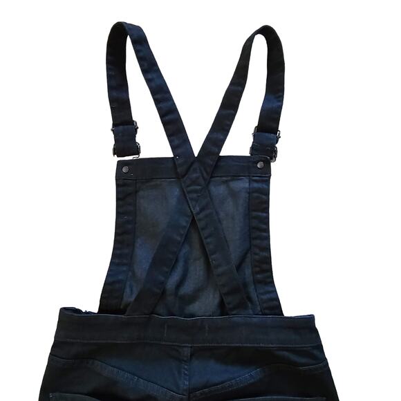 MADEWELL Denim Cali Demi-Boot Overalls Black Frost Ankle Crop F6394 Womens Small - Picture 5 of 15